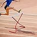 Seenelling 2 Pcs Adjustable Height Training Hurdle Red Track and Field Hurdles from 6 to 42 Inch Detachable Hurdles Track for Athletes Adults