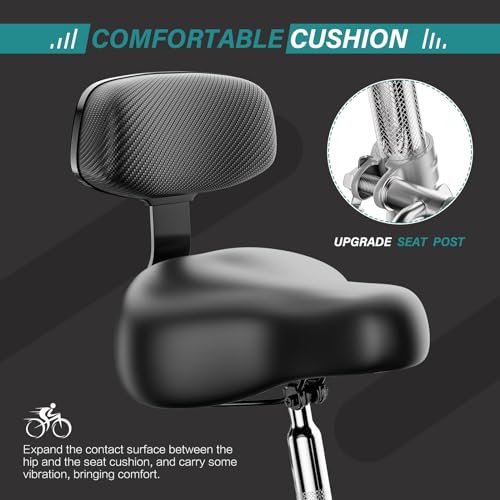 MOPHOTO Adult Tricycles Three Wheel Cruiser Bike 7 Speed, Adult Trikes 24/26 inch Wheels Low Step-Through, Three-Wheeled Bicycles for Women, Men, Seniors - Thumbnail 4