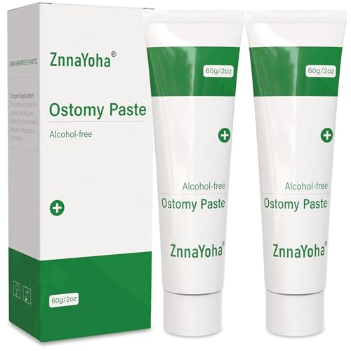 ZnnaYoha Stoma Skin Barrer Paste, Ostomy Paste, Ostomy Supplies 4 oz Tube (2 Pack)