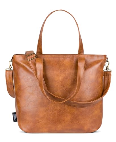 Simple Modern Vegan Leather Tote Bag for Women - Main Image
