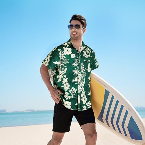 Chemise hawaïenne homme imprimé funky et coupe décontractée de vacances - 3