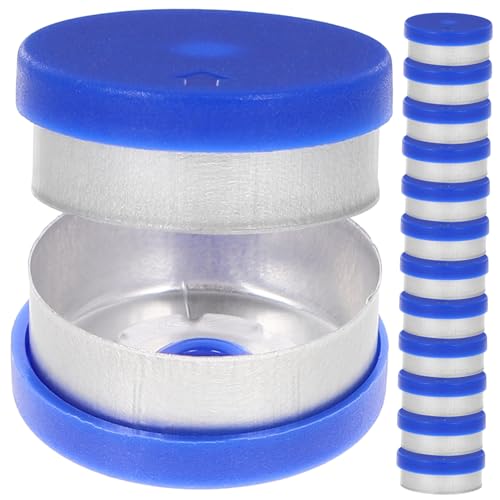 NAMOARLY Practical Glass Vial Aluminum Caps 240pcs Sealing Caps Vial Seals Random Color