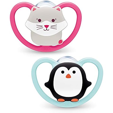 NUK Chupetes espaciales con ventilación extra, sin BPA, 2 unidades Cover