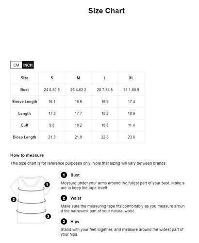 Soly Hux Women's One Shoulder Puff Short Sleeve Printed Crop Top Blouse Multicoloured Xl #TOP5