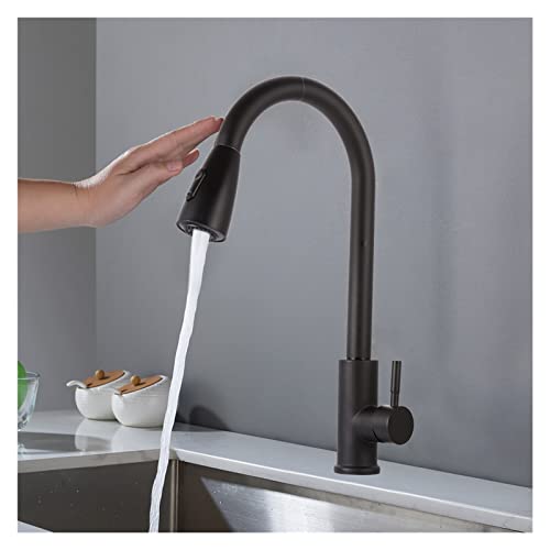 Mitigeur évier de cuisine en acier inoxydable durable avec douchette extractible silver - 4