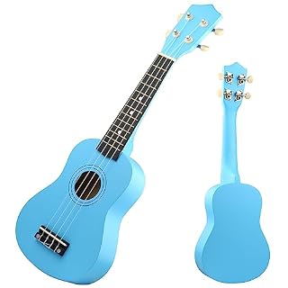 LXS Soprano Ukulele Ukulele for Beginners – 21″ Small Guitar Ukulele with Gig Bag, Standby String, Picks and Primary Tutorial (Blue) - Les Beatles, Paul McCartney, John Lennon, RIngo Starr, George Harrison LXS Soprano Ukulele Ukulele for Beginners - 21" Small Guitar Ukulele with Gig Bag, Standby String, Picks and Primary Tutorial (Blue) – Image 2