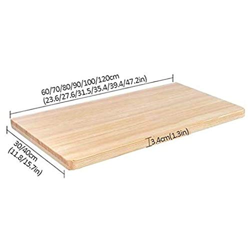 Table pliante en bois massif 80x30cm avec cadre support inox - 5
