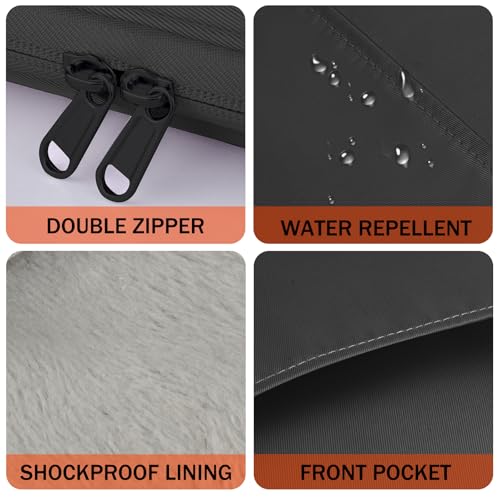 Image of HoYiXi Universal Sleeve Bag for 6 inch,6.8 inch,7 inch Kindle Paperwhite /Colorsoft 2024-2012 Compatible with 6 inch-6.8 inch All-new Kindle /Kobo /Tolino /Sony,6 inch EReader with Anti-Drop Protective Cover,Black