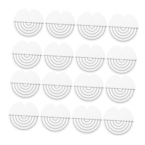 PACKOVE 25piezas Lámina de Aislamiento Térmico Protector Transparente para Extensiones de Cabello Espaciador Redondo Orificio Previene Quemaduras por Plancha Protector de Herramientas Capi