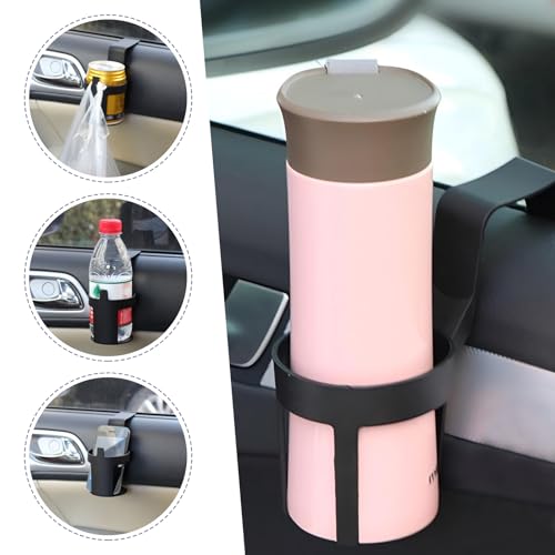 Portavasos de puerta para carro diseño hueco negro miniatura 7