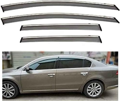 DEBAO Deflectores de Viento para Magotan 2011-2016, Deflector Lluviapuerta Lateral Coche Side Window Rain Shield Accesorios Coche