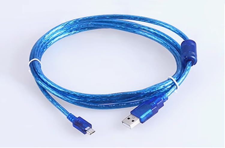 Suitable for USB-Micro Programming Cable Panel Touch Panel TK6071 MT6071 MT6051 MT6103iP Download Data Micro Cable Blue Length 2 Meters disponible en Yaxa Peru