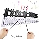 Btuty Glockenspiel 30 Noten Xylophon, faltbar, Holzrahmen, 5 mm dicke Aluminiumstangen, Schlaginstrument mit Tragetasche