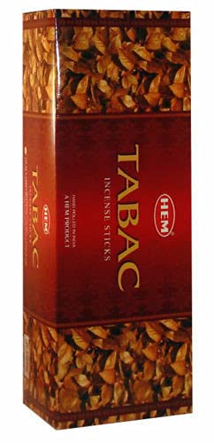 Hem Tabac Incense Bulk 6 x 20 Stick Box, 120 Sticks Wicca