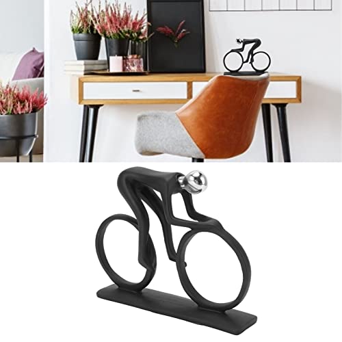 Estatua decorativa bicicleta ciclismo moderna negra miniatura 3