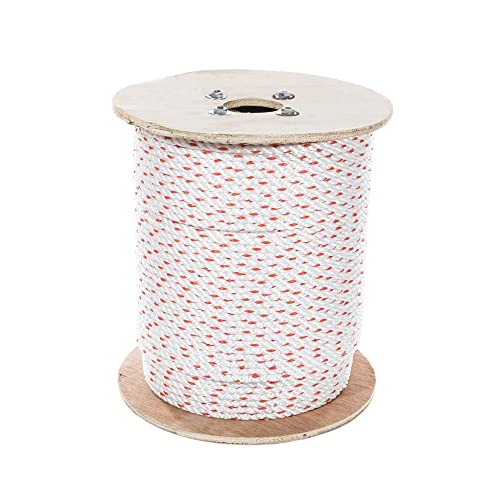 Rope and Cord Twisted Poly-Dacron Rope – High Strength Utility Rope – 100 Feet, 1/4 in.