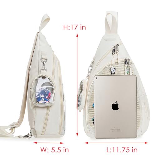 Mens Womens Oxford Ita Bag Pin Display Chest Pack Single Shoulder Bag Sport Backpack Packs Hiking Daypack