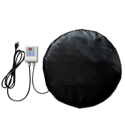800W Bottom-Mounted Drum Heater Pad - Industrial Propane Tank Warmer with Precision Thermostat, Waterproof Design for 55-Gallon Drums & Barrels