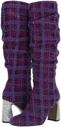 Betsey Johnson Women's Declaan Knee High Boot, Purple Multi, 6.5 | Image 6