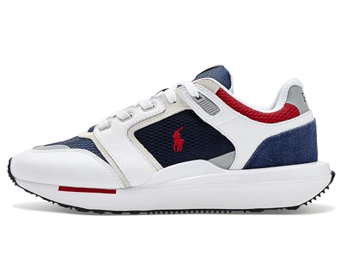 Image of POLO RALPH LAUREN Train 89 Suede & Oxford Sneakers