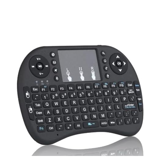 Mini tastiera wireless da 2,4 GHz con mouse touchpad, retroilluminato a LED, ricaricabile, telecomando per Smart TV, Android TV Box, Fire Stick, Raspberry Pi, PC, PS3