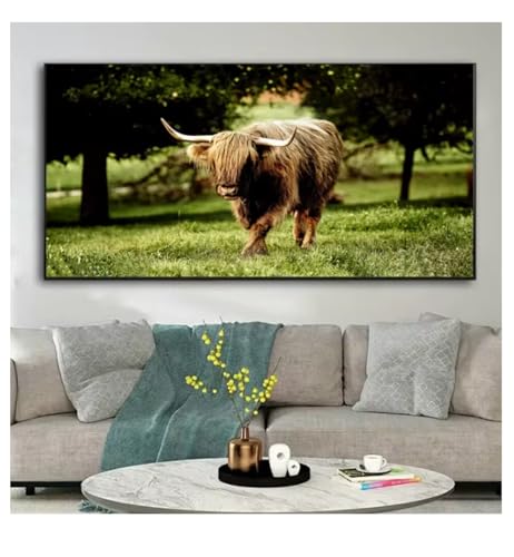 Art mural paysage animalier et végétal grand format sans cadre