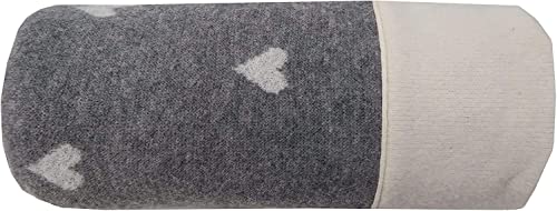 Steinnacher Nackenrolle aus Wolle Filz 100% Natur Handarbeit mit Füllung zum wechseln 42x22cm Cover