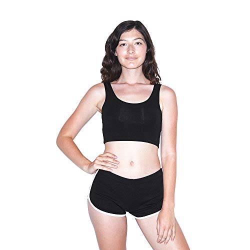 Ashen Fane Women's Cotton Interlock Running Shorts - Pink/White, Elastic Waist, Medium - View #6