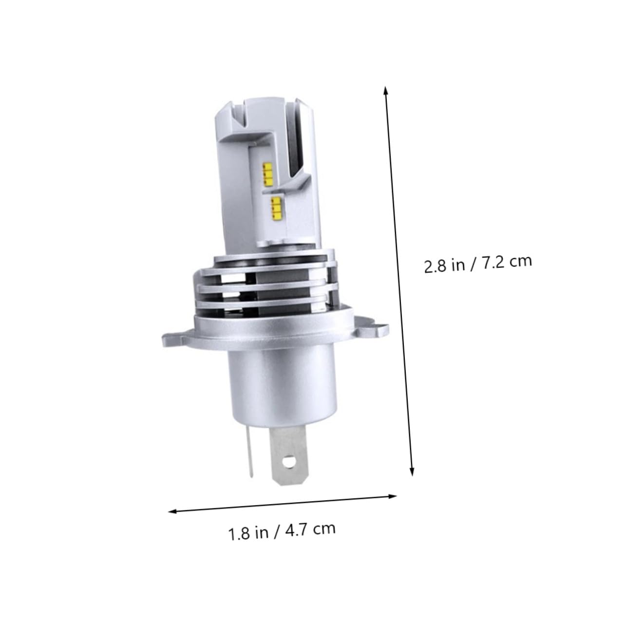 Alipis Lampadine LED H4 9003 per Fari Auto 55w 5000lm, Fari Super Luminosi per Veicoli, Ricambio Fendinebbia ad Alta Permeabilità per Guida Sicura
