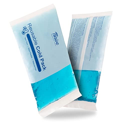 Thrive Gel Ice Packs (2 Pack), FSA HSA Approved Reusable Gel Packs for Icing Injuries, Pain Relief & Rehabilitation Cold Compress Ice Pack Blue