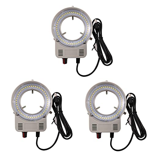Source lumineuse microscope industriel 48 LED anneau lampe USB 3X