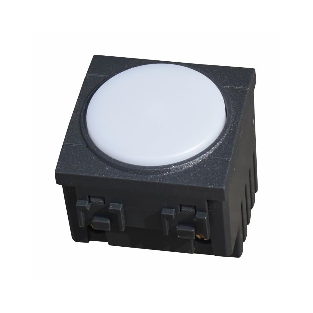 Lampada LED da incasso con batteria di emergenza 2 moduli, luce bianca naturale 4000K, compatibile BTicino Living, nero