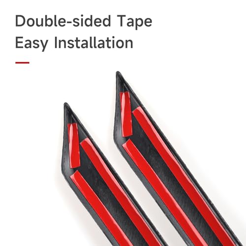 Image of Front /Rear Doors Decor Strips Trim Decals for 2016-2021 Honda Civic 10th Gen Accessories ABS Carbon Fiber Stickers, Except for Sport /Hatchback /Touring