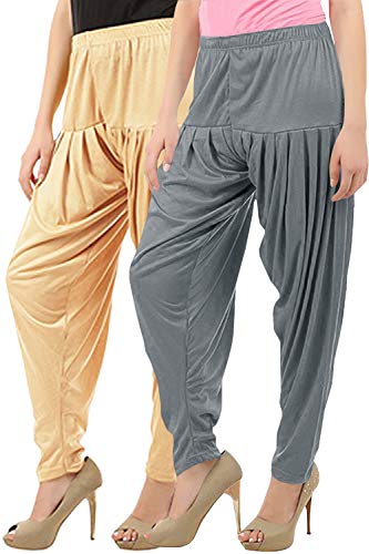 Image of Buy That Trendz Womens Patiala Pants Cotton Viscose Patiyala Salwar Harem Bottoms Pants