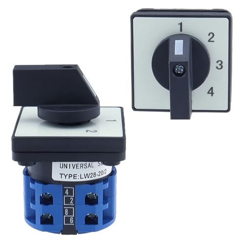 Commutateur à came inverseur LW28-20 haute performance 500V 20A à 8 bornes