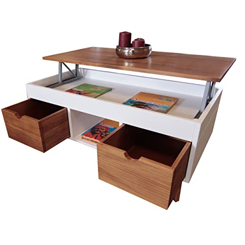 Table basse relevable blanche Karla 15 pour corriger la posture de dos - 5