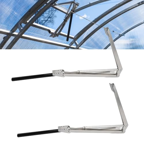 Abridor de Ventilación automático solar en paquete de 2 de aleación de aluminio para invernadero 5