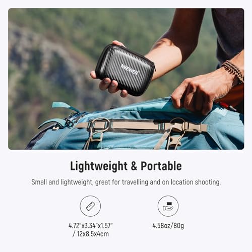 Image of NEEWER 79mm Split Diopter Effect Filter Half Domed Photography Prism Filter with Hand Grip, 1 /4 inch Screw Hole for Magic Arm Small Tripod, BK9 Optical Crystal Glass Semicircular for Foreground Blur