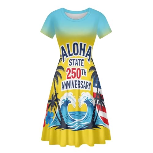 Image of Forchrinse Native Aztec Style Black White Geometric Women's Midi Dress Casual Long Dress Round Neck Swing Dress