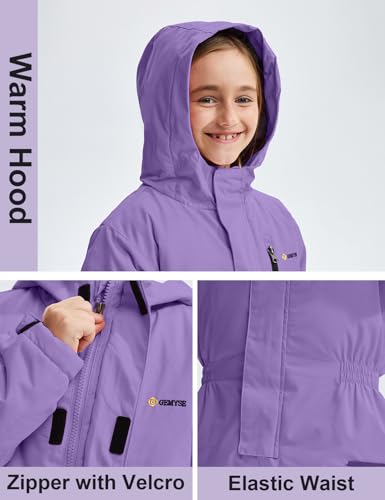 Image of GEMYSE Kids One Pieces Ski Suits Jumpsuits Boys Girls' Winter Outdoor Snowboarding Waterproof Snowsuits
