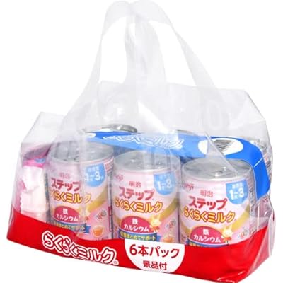明治ステップ らくらくミルク 240ml×6本(景品付き) 常温で飲める液体ミルク [1歳~3歳頃 フォローアップミルク]