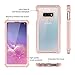 Dexnor Compatible Samsung Galaxy S10E Case with Screen Protector with Front Frame Clear Rugged Full Body Protective Shockproof Hard Defender Bumper Cover for Women/Girls - Pink