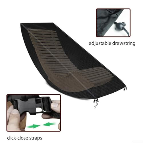 Funda impermeable para tumbona con hebillas y tejido resistente 4
