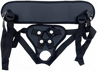 Black Wearable Strapless Strapon Harness for Big Pants for Adult Women Men Beginners