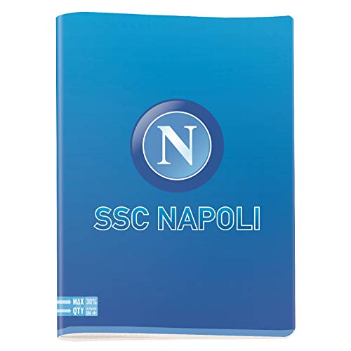 Ssc napoli Quaderno Quadretti 5M A4 Maxi 96/100