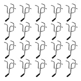 DOITOOL 20 Juegos Gancho De Estante Tablero Perforado j Perchero Metalico Ganchos De Tablero De Clavijas De Hierro Tarea Pesada Gancho De Tablero De Metal Planchar Apéndice Familiar