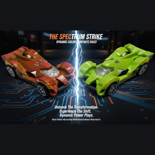Image of GENIE'S TOY BUS Color Changing Die-Cast Racing Car I 1:64 Scale Temperature Sensitive Paint Sports Car I Change Color with Water I Kids Collectible Toy for Ages 3+ I Best Birthday Gift for Kids