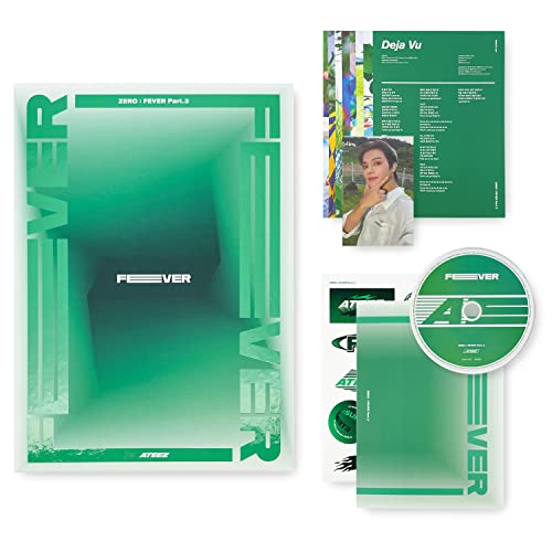 ATEEZ - [ZERO : FEVER Part.3] (A ver.) Out Box + Photo Booklet + DISC + Sticker +...