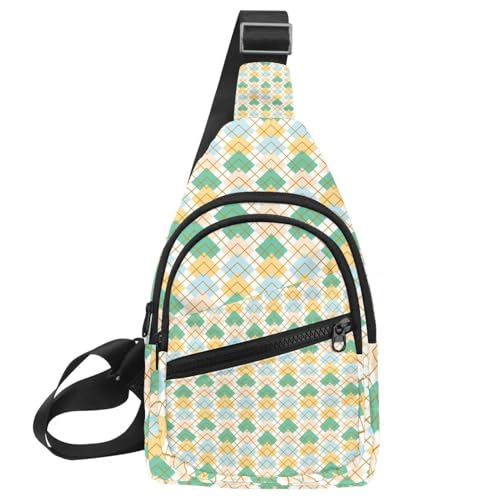 Mochila cruzada de pecho para mujer, bolsa de viaje impermeable y ligera multicolor