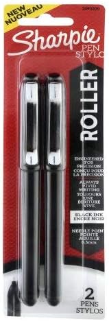 Newell Brands - Juego de 2 bolígrafos retráctiles, 2 unidades, color negro